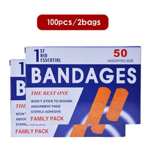 Load image into Gallery viewer, 50pcs bandages Waterproof Breathable Band Aid Hemostasis Adhesive Bandages Medical Patch Curative-Great Rehab Medical
