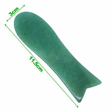 Load image into Gallery viewer, New Massage Tool Guasha Board Natural green jade scraping plate scraper stone massager thin slimming face-Great Rehab Medical
