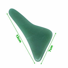 Load image into Gallery viewer, New Massage Tool Guasha Board Natural green jade scraping plate scraper stone massager thin slimming face-Great Rehab Medical
