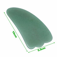 Load image into Gallery viewer, New Massage Tool Guasha Board Natural green jade scraping plate scraper stone massager thin slimming face-Great Rehab Medical
