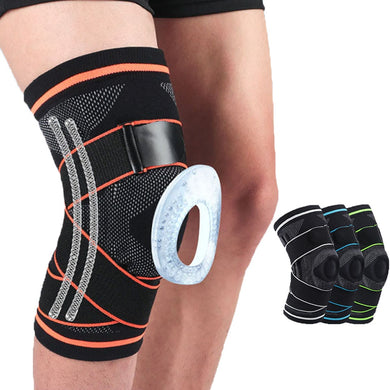 1 Pcs Sports Knee Pads Breathable Support Bandage Compression Patella Men And Women Basketball Football Mountaineering Cycling-Great Rehab Medical