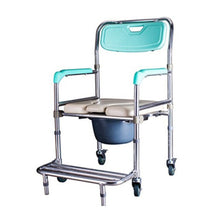 Load image into Gallery viewer, High quality commode chair folding adjustable commode toilet chair with footplate-Great Rehab Medical
