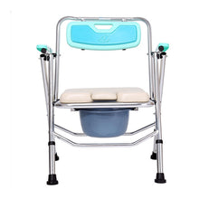 Load image into Gallery viewer, Non-slip commode chair adjustable foldable bedside commode chair for disabled and elderly-Great Rehab Medical
