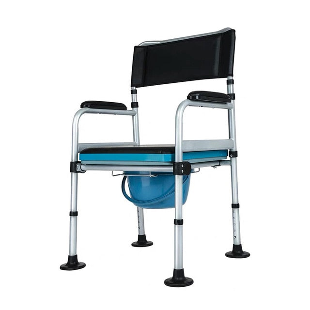 Hot sale commode chair lightweight portable bath chair with back for elderly-Great Rehab Medical