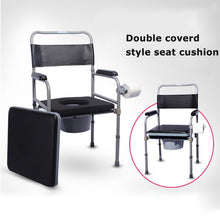 Load image into Gallery viewer, High quality detachable seat commode chair foldable adjustable for disabled and elderly-Great Rehab Medical
