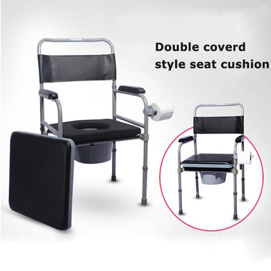 High quality detachable seat commode chair foldable adjustable for disabled and elderly-Great Rehab Medical