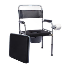 Load image into Gallery viewer, High quality detachable seat commode chair foldable adjustable for disabled and elderly-Great Rehab Medical
