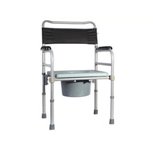 Load image into Gallery viewer, High quality detachable seat commode chair foldable adjustable for disabled and elderly-Great Rehab Medical
