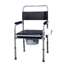 Load image into Gallery viewer, High quality detachable seat commode chair foldable adjustable for disabled and elderly-Great Rehab Medical
