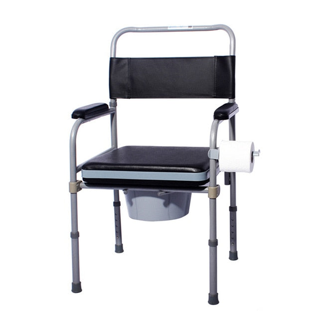 High quality detachable seat commode chair foldable adjustable for disabled and elderly-Great Rehab Medical