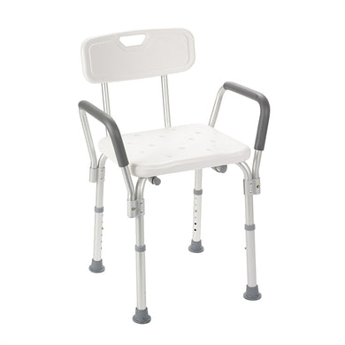 Comfortable bath chair with back plastic shower bench elderly potty commode potty chair with seat-Great Rehab Medical