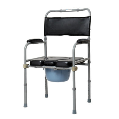 Lightweight medical care commode bath chair adjustable folding steel toilet commode chair for elderly-Great Rehab Medical