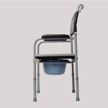 Load image into Gallery viewer, Lightweight medical care commode bath chair adjustable folding steel toilet commode chair for elderly-Great Rehab Medical
