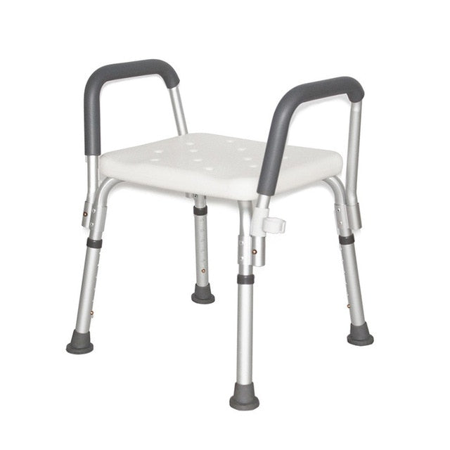 High quality aluminum alloy bath commode chair plastic shower bench bath chair for elderly and pregnant women-Great Rehab Medical