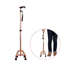 Load image into Gallery viewer, Medical 4 feet telescopic walking stick adjustable walker aluminum alloy walking aids for elderly-Great Rehab Medical
