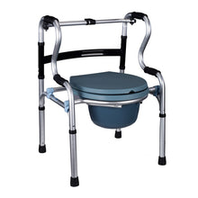 Load image into Gallery viewer, Adjustable commode walking aids with bedpan for disabled-Great Rehab Medical
