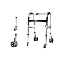 Load image into Gallery viewer, Medical care walking aid with bath stool and wheels folding walking aid for elderly-Great Rehab Medical
