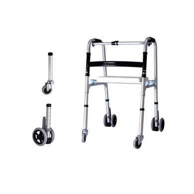 Medical care walking aid with bath stool and wheels folding walking aid for elderly-Great Rehab Medical