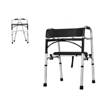 Load image into Gallery viewer, New design aluminum walking aids high quality lightweight walking aids with PU seat board and backrest-Great Rehab Medical
