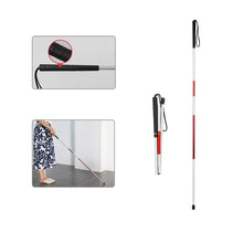 Load image into Gallery viewer, 4 sections folding aluminum alloy guide blind cane walking stick for disabled-Great Rehab Medical
