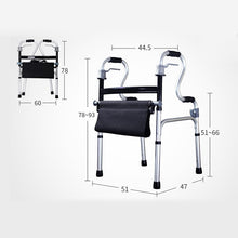 Load image into Gallery viewer, Foldable aluminum alloy walking aids adjustable with seat-Great Rehab Medical
