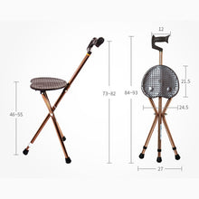 Load image into Gallery viewer, Lightweight three-legged walking stick outdoor portable with chair-Great Rehab Medical
