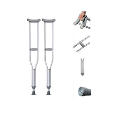 Load image into Gallery viewer, Rehabilitation lightweight adjustable aluminum alloy medical crutch for disabled people-Great Rehab Medical
