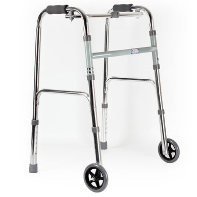 Lightweight walkers folding elderly aluminum alloy walker with wheels-Great Rehab Medical