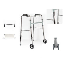 Load image into Gallery viewer, Lightweight walkers folding elderly aluminum alloy walker with wheels-Great Rehab Medical
