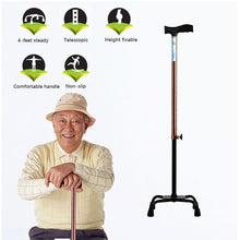 Load image into Gallery viewer, Adjustable aluminum foldable walking stick walking support walkers for adults cane-Great Rehab Medical
