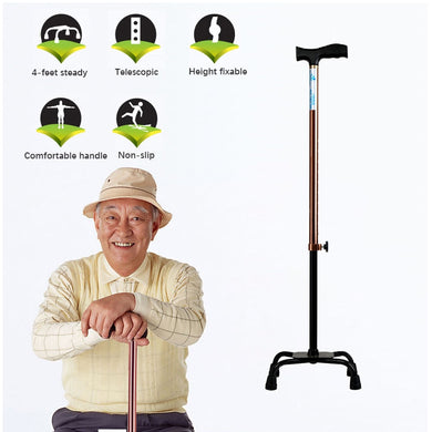 Adjustable aluminum foldable walking stick walking support walkers for adults cane-Great Rehab Medical