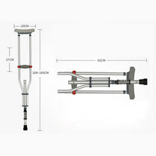 Load image into Gallery viewer, Medical axillary crutch elderly foldable portable lightweight adjustable anti-slip cruthes-Great Rehab Medical
