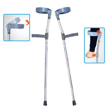 Load image into Gallery viewer, Comfortable adjustable elbow crutch aluminum walker underarm walking aids-Great Rehab Medical
