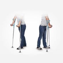 Load image into Gallery viewer, Hot sale elderly adjustable crutches aluminum alloy and lightweight elbow support crutches-Great Rehab Medical
