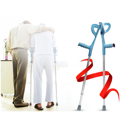 Aluminum alloy lightweight elbow support crutches for elderly adjustable walking aids-Great Rehab Medical