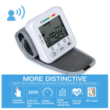 Load image into Gallery viewer, Digital Equipment Wrist Blood Pressure Monitor Automatic Sphygmomanometer Tensiometro Heart Rate Meter BP Tonometer BP Meter-Great Rehab Medical
