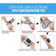 Load image into Gallery viewer, Digital Equipment Wrist Blood Pressure Monitor Automatic Sphygmomanometer Tensiometro Heart Rate Meter BP Tonometer BP Meter-Great Rehab Medical
