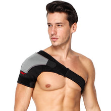 Load image into Gallery viewer, Adjustable Breathable Shoulder Support Bandage Protector Brace Joint Pain Injury Shoulder Strap Black Bandage Men/Women-Great Rehab Medical
