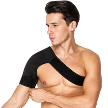 Load image into Gallery viewer, Adjustable Breathable Shoulder Support Bandage Protector Brace Joint Pain Injury Shoulder Strap Black Bandage Men/Women-Great Rehab Medical
