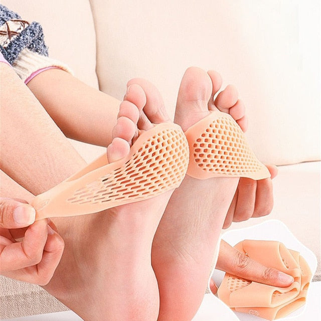 Anti Slip Gel Pads Silicone Insoles Fore Foot Care Tools Invisible Half Yard Cushion Pads Shoes Insoles of Flatfoot-Great Rehab Medical