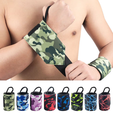 1Pcs Camouflage Sports Wrist Weightlifting Wrist Wrapping Support Fitness Sport Wristbands Anti-Sprain Power Bandage-Great Rehab Medical