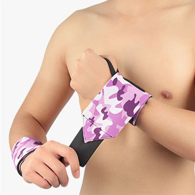 1Pcs Camouflage Sports Wrist Weightlifting Wrist Wrapping Support Fitness Sport Wristbands Anti-Sprain Power Bandage-Great Rehab Medical