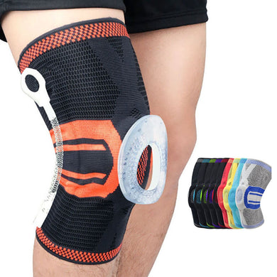 1 Pcs Sports Knee Pads Breathable Support Bandage Compression Patella Men And Women Basketball Football Mountaineering Cycling-Great Rehab Medical