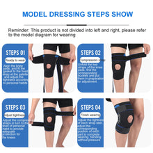 Load image into Gallery viewer, Adjustable knee pads, folding two-way support aluminum belt, sports knee pads, used for running, basketball, volleyball-Great Rehab Medical
