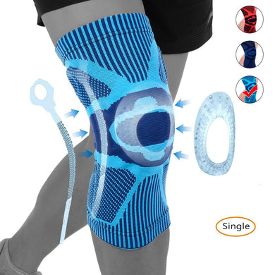 1Pcs Basketball Support with Medical Compression - Sleeve Design with Patella Pad Gel Ring for Pain Relief & Stabilization-Great Rehab Medical