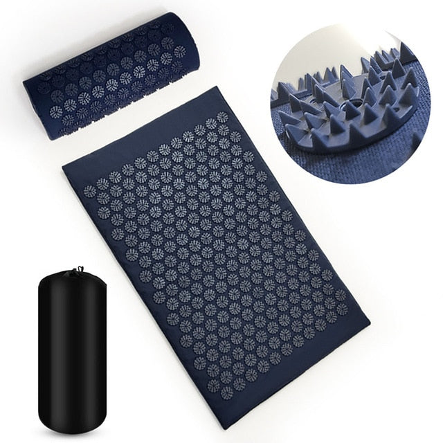 New Massager Cushion Massage Yoga Mat Acupressure Relieves Stress Relieves Body Back Pain Fitness Yoga Mat-Great Rehab Medical