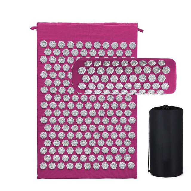 Lotus Spike Acupressure Mat Massage Yoga mat Relieve Stress Pain Mat Relief Stress Body Massage Mat Massage Pillow-Great Rehab Medical