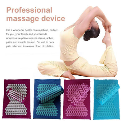 2021 New Massager Cushion Massage Mat Acupressure Relieve Pain Spike Mat Acupuncture Massage Yoga Mat with Pillow-Great Rehab Medical