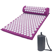 Load image into Gallery viewer, Massage Cushion Yoga Acupressure Mat Acupressure Relieve Stress Back Neck Body Pain Acupuncture Mat Massage Mat with Pillow-Great Rehab Medical
