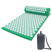 Load image into Gallery viewer, Massage Cushion Yoga Acupressure Mat Acupressure Relieve Stress Back Neck Body Pain Acupuncture Mat Massage Mat with Pillow-Great Rehab Medical
